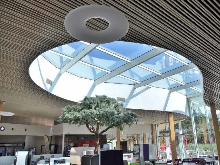 Aire Autoroute de Saint Rambert d Albon - Lames métalliques - PLAFOMETAL